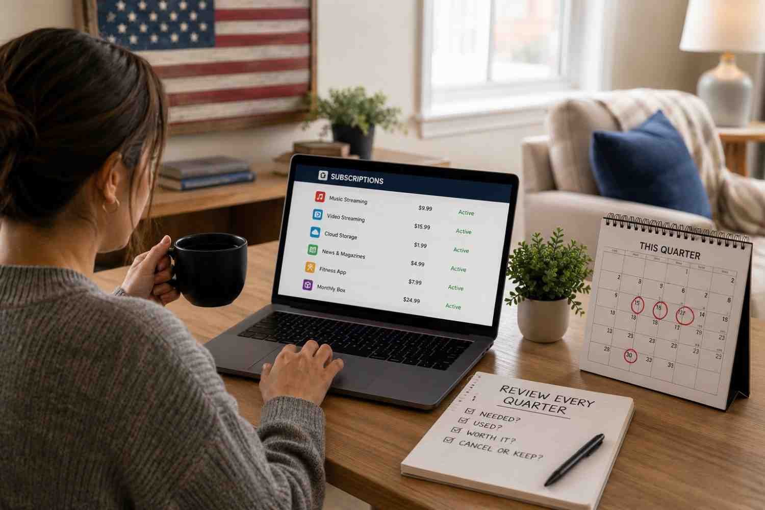 Review Your Subscriptions Every Quarter